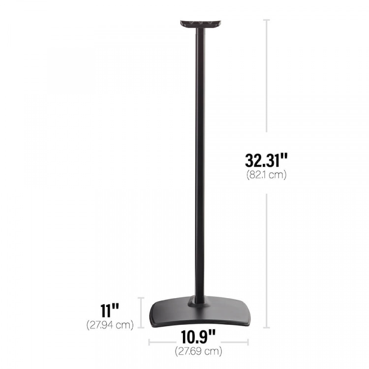 SANUS Floor Stand for Sonos ERA300 Single Black SANUS Floor Stand for Sonos ERA300 Single Black