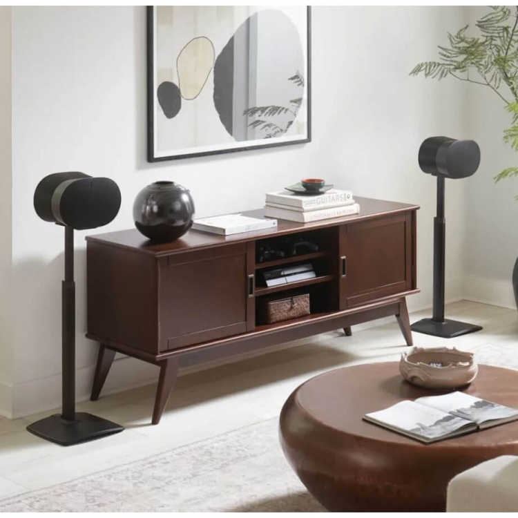 SANUS Floor Stand Adjustable for Sonos ERA 300 Pair Black SANUS Floor Stand Adjustable for Sonos ERA 300 Pair Black