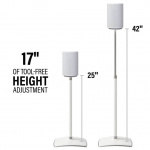 SANUS Floor Stand Adjustable for Sonos ERA 100 Single White SANUS Floor Stand Adjustable for Sonos ERA 100 Single White