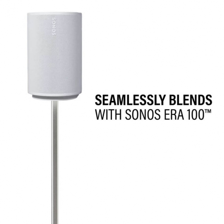 SANUS Floor Stand Adjustable for Sonos ERA 100 Single White SANUS Floor Stand Adjustable for Sonos ERA 100 Single White