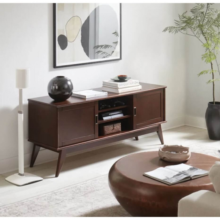 SANUS Floor Stand Adjustable for Sonos ERA 100 Single White SANUS Floor Stand Adjustable for Sonos ERA 100 Single White