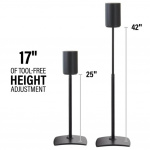 SANUS Floor Stand Adjustable for Sonos ERA 100 Single Black