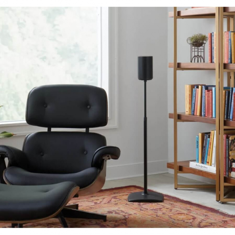 SANUS Floor Stand Adjustable for Sonos ERA 100 Single Black SANUS Floor Stand Adjustable for Sonos ERA 100 Single Black