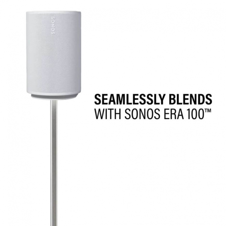 SANUS Floor Stand Adjustable for Sonos ERA 100 Pair White SANUS Floor Stand Adjustable for Sonos ERA 100 Pair White