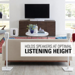 SANUS Floor Stand for Sonos One SL Play:1 Play:3 Pair White