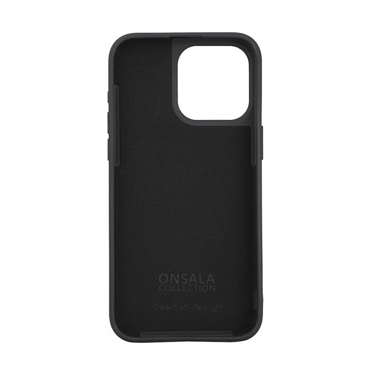 ONSALA Back Sil Touch Recycled MagSerie iPhone 15 Pro Max Black
