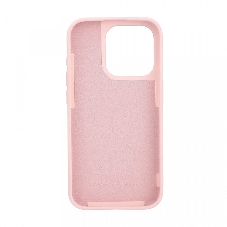 ONSALA Back Sil Touch Recycled MagSerie iPhone 15 Pro Chalk Pink