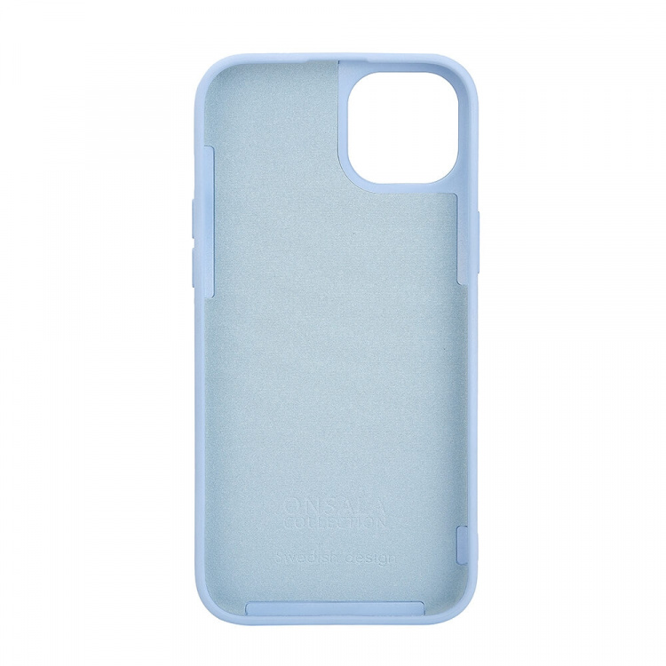 ONSALA Back Sil Touch Recycled MagSerie iPhone 15 Plus Light Blue