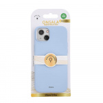 ONSALA Back Sil Touch Recycled MagSerie iPhone 15 Plus Light Blue