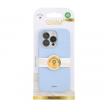 ONSALA Back Sil Touch Recycled MagSerie iPhone 15 Pro Light Blue