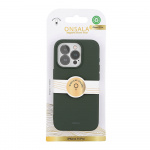 ONSALA Back Sil Touch Recycled MagSerie iPhone 15 Pro Olive Green ONSALA Back Sil Touch Recycled MagSerie iPhone 15 Pro Olive Green