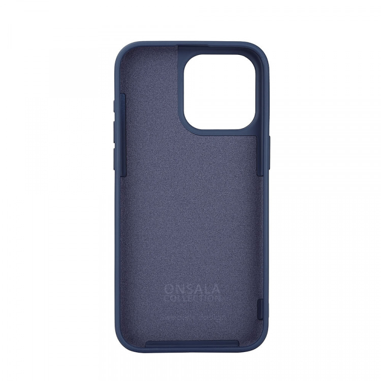 ONSALA Back Sil Touch Recycled MagSerie iPhone 15 Pro Max Dark Blue