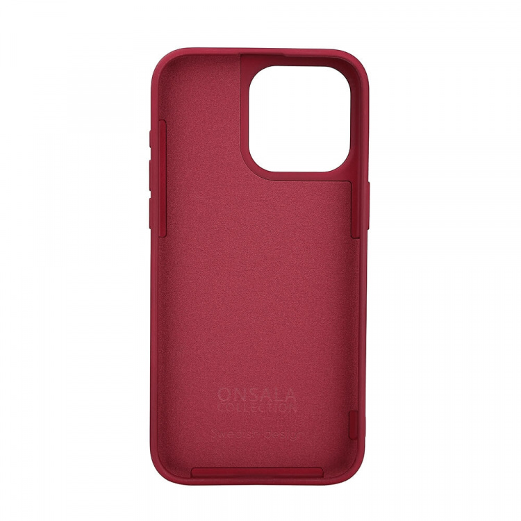 ONSALA Back Sil Touch Recycled MagSerie iPhone 15 Pro Max Deep Red ONSALA Back Sil Touch Recycled MagSerie iPhone 15 Pro Max Deep Red