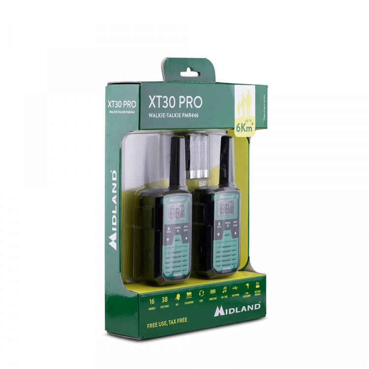 Midland Radiopuhelin XT30 Pro Musta/Vihreä