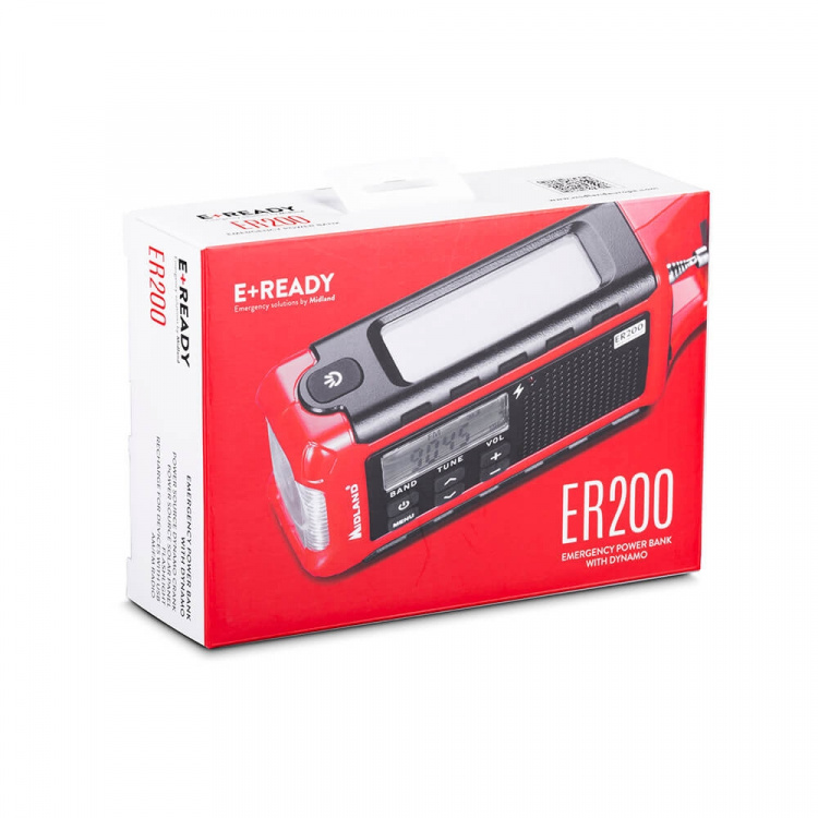 Midland Hätäradio ER200 Punainen/Musta Midland Hätäradio ER200 Punainen/Musta