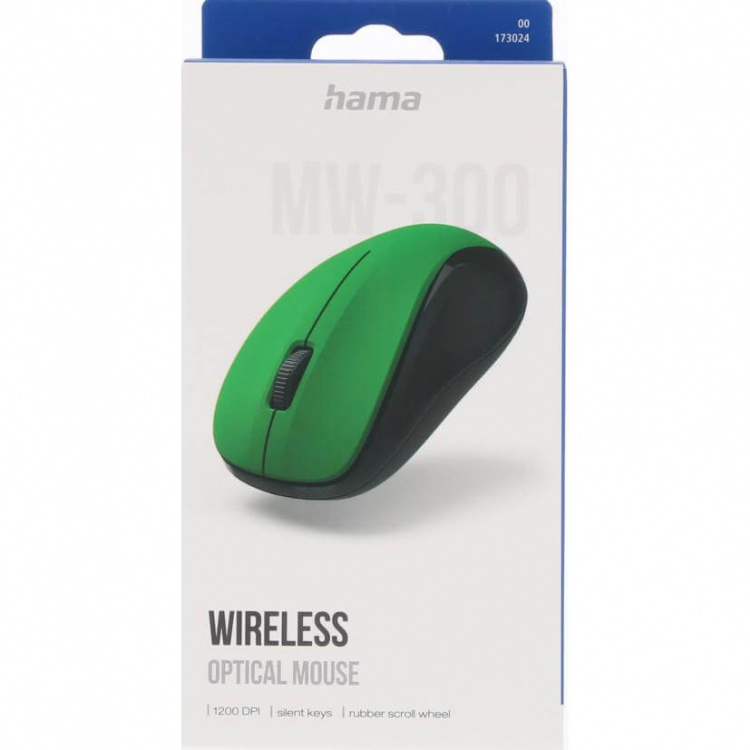 HAMA Optical Wireless Mouse MW-300 V2 Green