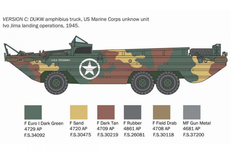 ITALERI 1:35 DUKW Amfibielastbil ITALERI 1:35 DUKW Amfibielastbil