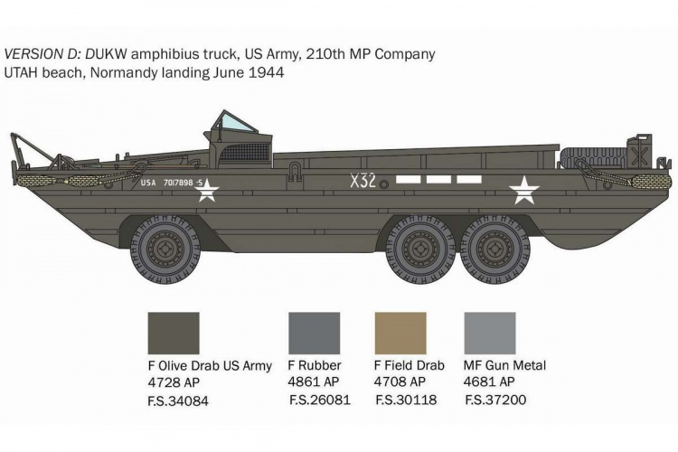 ITALERI 1:35 DUKW Amfibielastbil ITALERI 1:35 DUKW Amfibielastbil