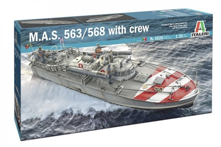 ITALERI 1:35 M.A.S. 568 4a Serie with crew ITALERI 1:35 M.A.S. 568 4a Serie with crew