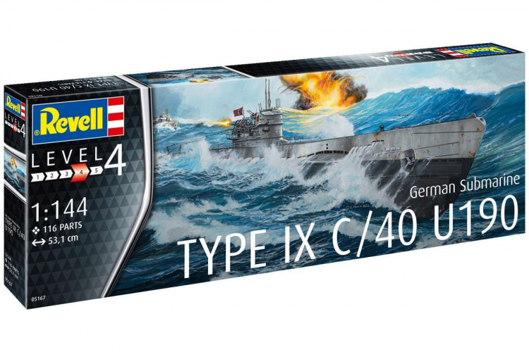 Revell German Submarine Type IX C/40 (U190) 1:144  Revell German Submarine Type IX C/40 (U190) 1:144