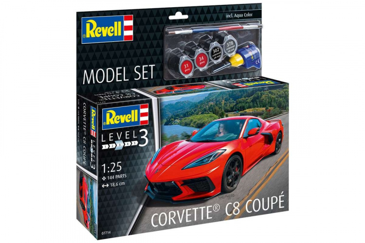 Revell Model Set Corvette C8 Coupé 1:24 Revell Model Set Corvette C8 Coupé 1:24