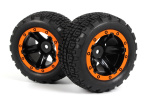 BLACKZON Slyder ST Wheels/Tires Assembled (Black/Orange)