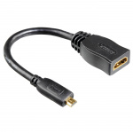 Hama Sovitin HDMI Micro D-HDMI Uros-Naaras Kulta/Musta