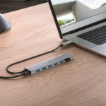 HAMA USB Hub 7 Ports incl. Power Supply Unit HAMA USB Hub 7 Ports incl. Power Supply Unit