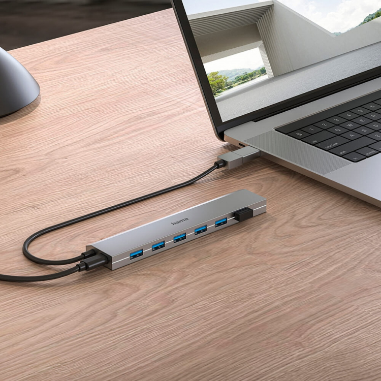 HAMA USB Hub 7 Ports incl. Power Supply Unit HAMA USB Hub 7 Ports incl. Power Supply Unit