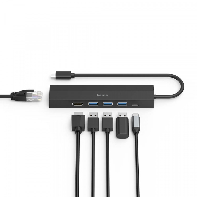 HAMA USB-C Hub Multiport 6 Ports HAMA USB-C Hub Multiport 6 Ports