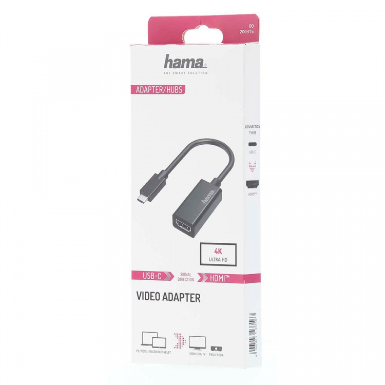 Hama Adapter USB-C - HDMI 4K Hama Adapter USB-C - HDMI 4K