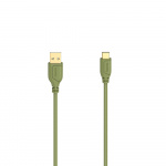 Hama Cable USB-C Flexi-Slim USB-A-USB-C Gold Green 0.75m