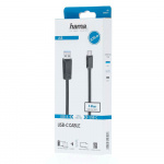 Hama Cable USB-C - USB-A USB 3.2 5 Gbit/s 0.75m Black Hama Cable USB-C - USB-A USB 3.2 5 Gbit/s 0.75m Black