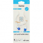 Hama Cable Network CAT6a Slim U/UTP 0.50m White