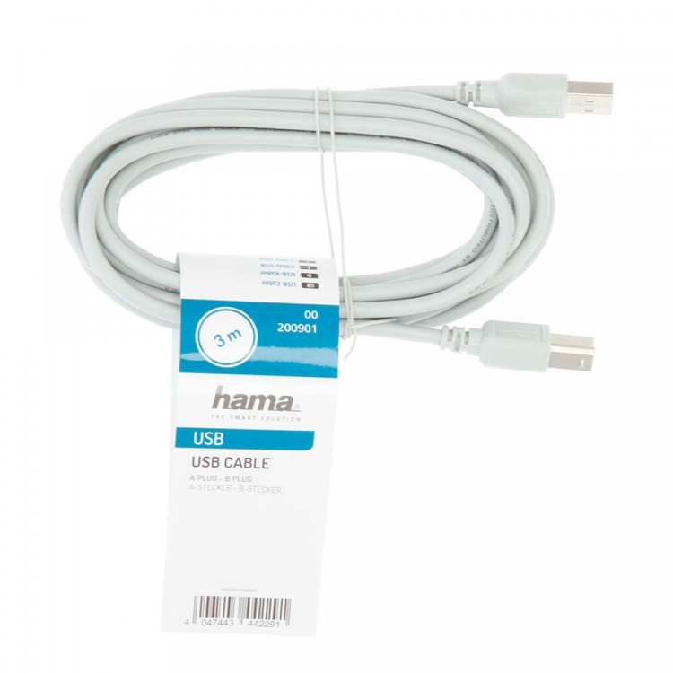 Hama USB Cable 2.0 Grey 3.0m 10-pack Hama USB Cable 2.0 Grey 3.0m 10-pack