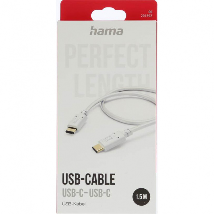 HAMA Charging Cable USB-C White 1.5m HAMA Charging Cable USB-C White 1.5m