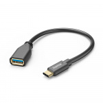 HAMA Adapter Cable USB OTG USB-C to USB-A Black 0.15cm