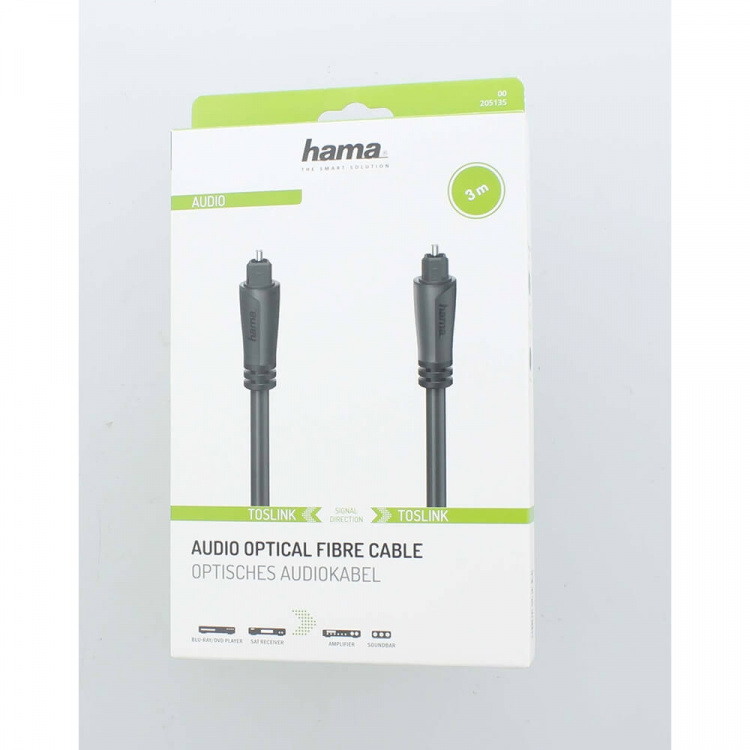 Hama Cable ODT Black 3.0m
