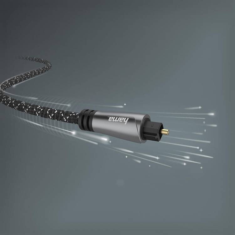 Hama Cable ODT Metal Black 1.5m Hama Cable ODT Metal Black 1.5m