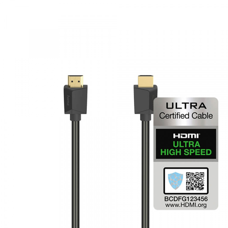 HAMA Cable HDMI Ultra High Speed 8K 48 Gbit/s 0.5m Gold HAMA Cable HDMI Ultra High Speed 8K 48 Gbit/s 0.5m Gold
