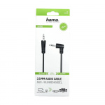 Hama Cable Audio 3.5-3.5 Angle Black 1.5m Hama Cable Audio 3.5-3.5 Angle Black 1.5m