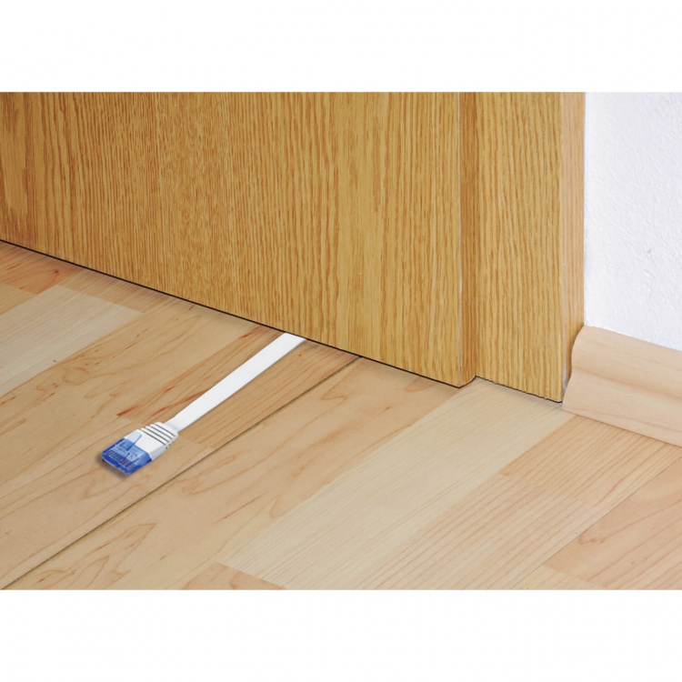 Hama Verkkokaapeli CAT6 UTP Flat Valkoinen 5m