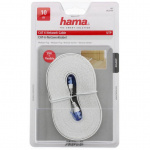 Hama Verkkokaapeli CAT6 UTP Flat Valkoinen 10m Hama Verkkokaapeli CAT6 UTP Flat Valkoinen 10m
