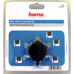 Hama Sovitinkit USB A-B Mini B4, B5, B6, B8, M4 Musta Hama Sovitinkit USB A-B Mini B4, B5, B6, B8, M4 Musta