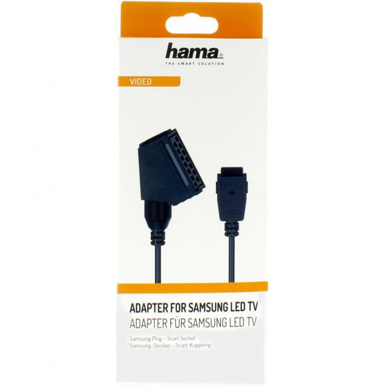 Hama Adapteri Samsung-Scart Uros-Naaras Musta Hama Adapteri Samsung-Scart Uros-Naaras Musta