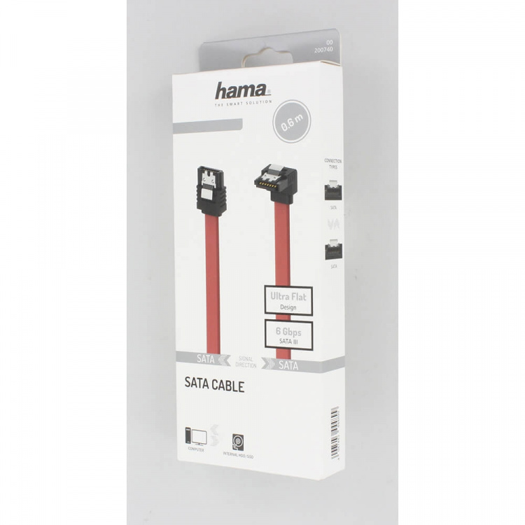 Hama Cable SATA Serial-ATA III 90° 6 Gbit/s Internal 0.60m Hama Cable SATA Serial-ATA III 90° 6 Gbit/s Internal 0.60m