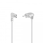 Hama Power Cable Angled Euro Plug White 5.0m Hama Power Cable Angled Euro Plug White 5.0m