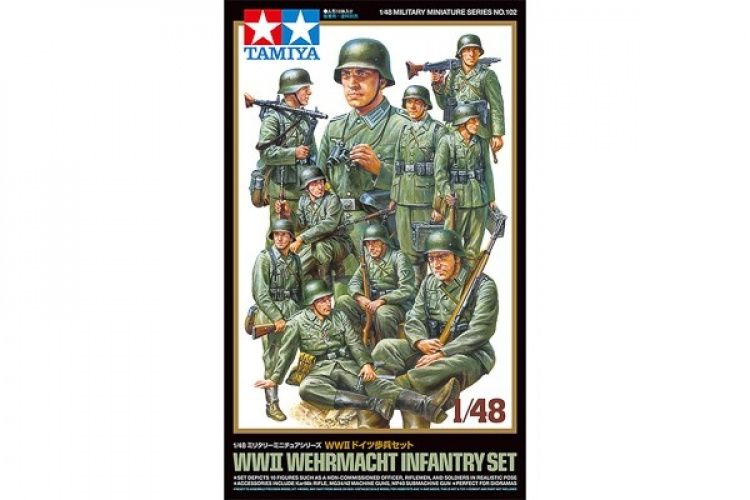 TAMIYA 1/48 WWII Wehrmacht Infantry Set TAMIYA 1/48 WWII Wehrmacht Infantry Set