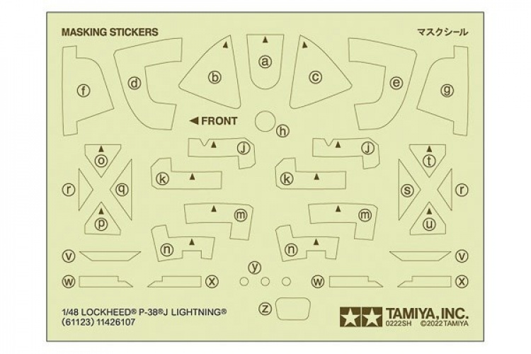 TAMIYA 1/48 Lockheed® P-38®J Lightning® TAMIYA 1/48 Lockheed® P-38®J Lightning®