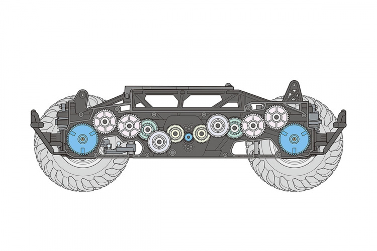 TAMIYA 1/10 R/C Squash Van (GF-02)  TAMIYA 1/10 R/C Squash Van (GF-02)